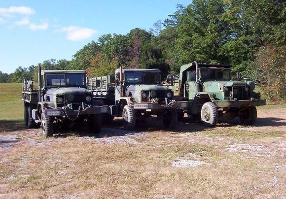 The three MV trucks together