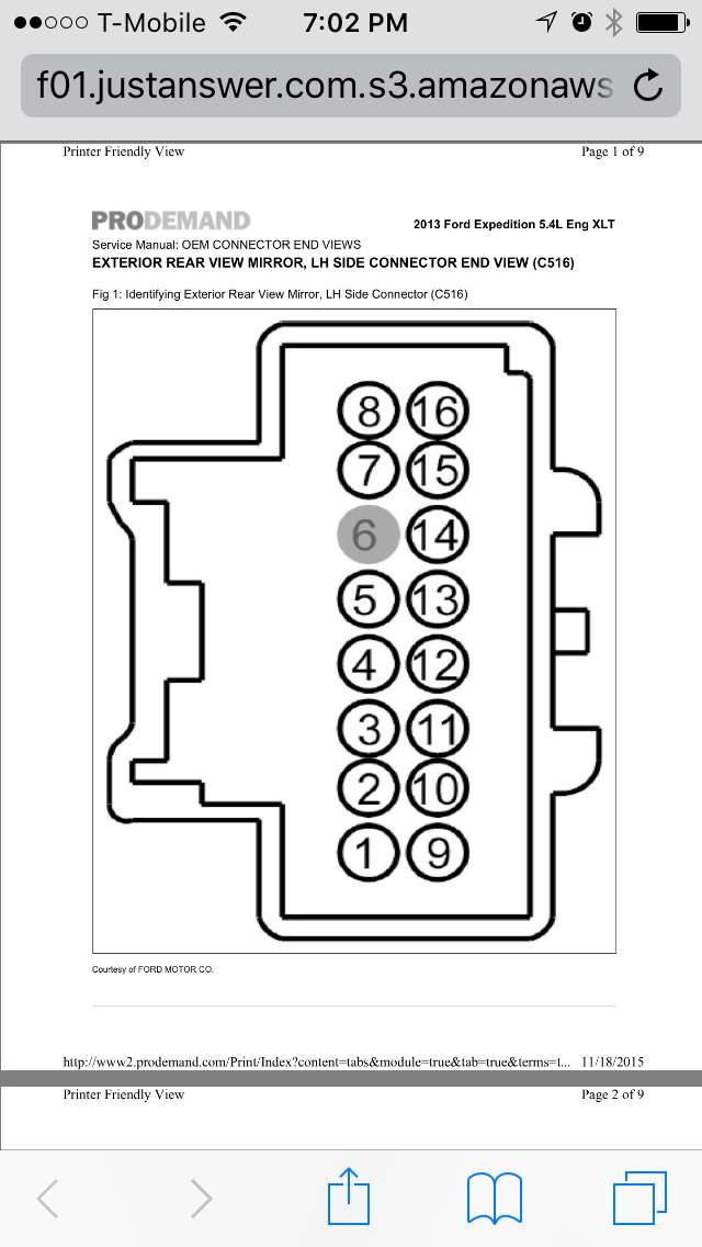 2013 Ford Expedition power folding mirror upgrade Ford Truck