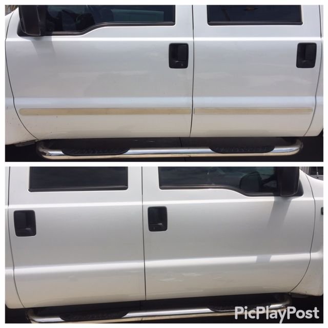 Rubber (yellow) side molding removed Ford Truck Enthusiasts Forums