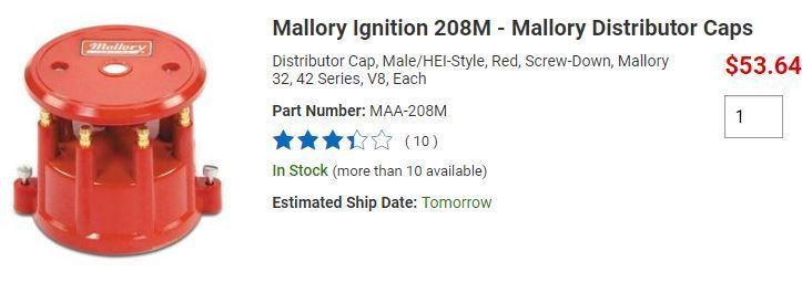 Mallory Cap ディストリビューター Mal Marine 平行輸入 平行輸入