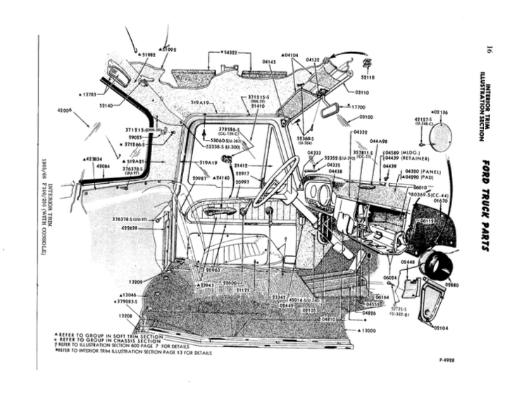 Page 1,645 '64-'72 Master parts illustration catalog