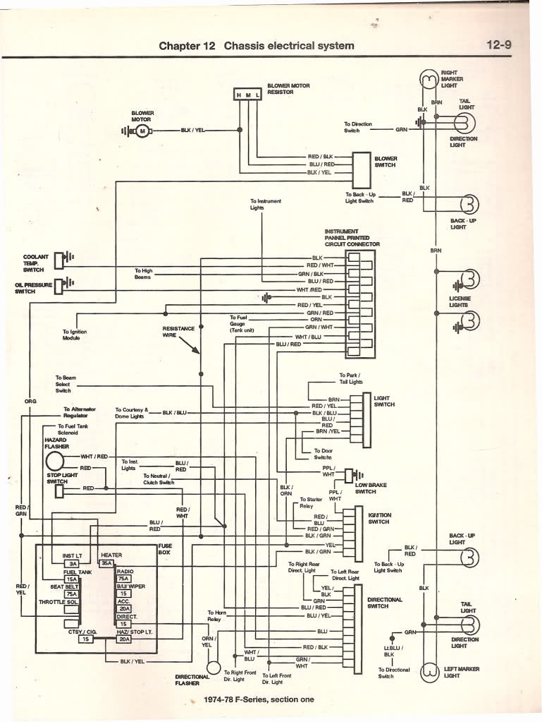 79 F 100 Instrument Gauge Wiring, 1978 Ford F250 Fuel Gauge Wiring Diagram