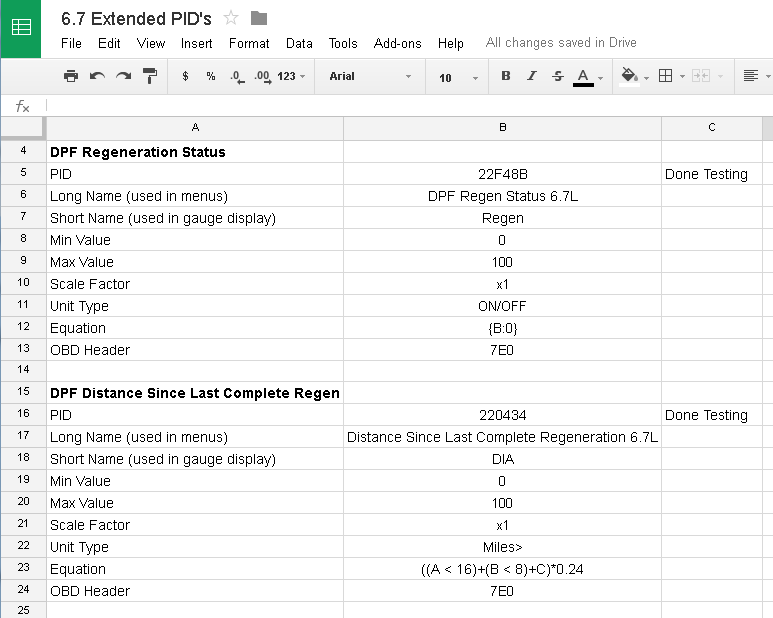 gm extended pid list download