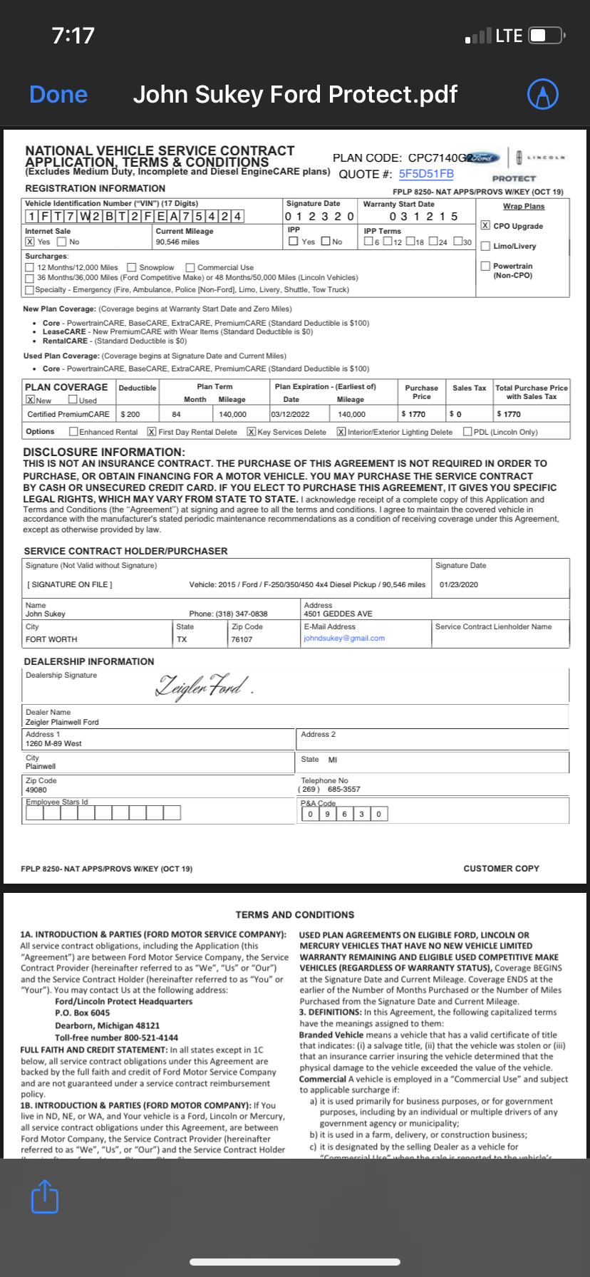 Looking for Best pricing on FORD extended warranties Ford Truck