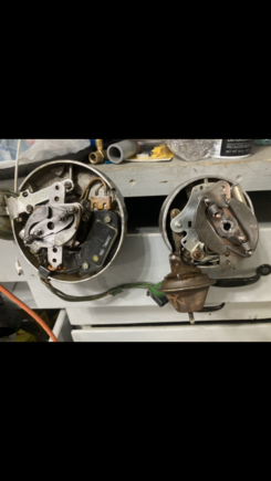 Should be clean like this and a smart thing to use on them would be a dry film lubricant or find distributor lube(not so common) to keep the rust from forming and allow them to glide