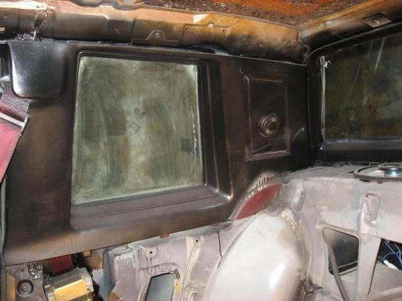 side window from inside car