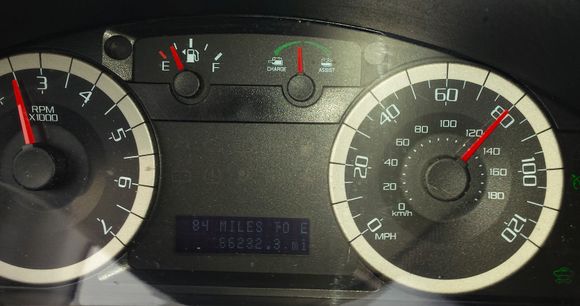 Highway at 80 Flat Ground Slight Charge