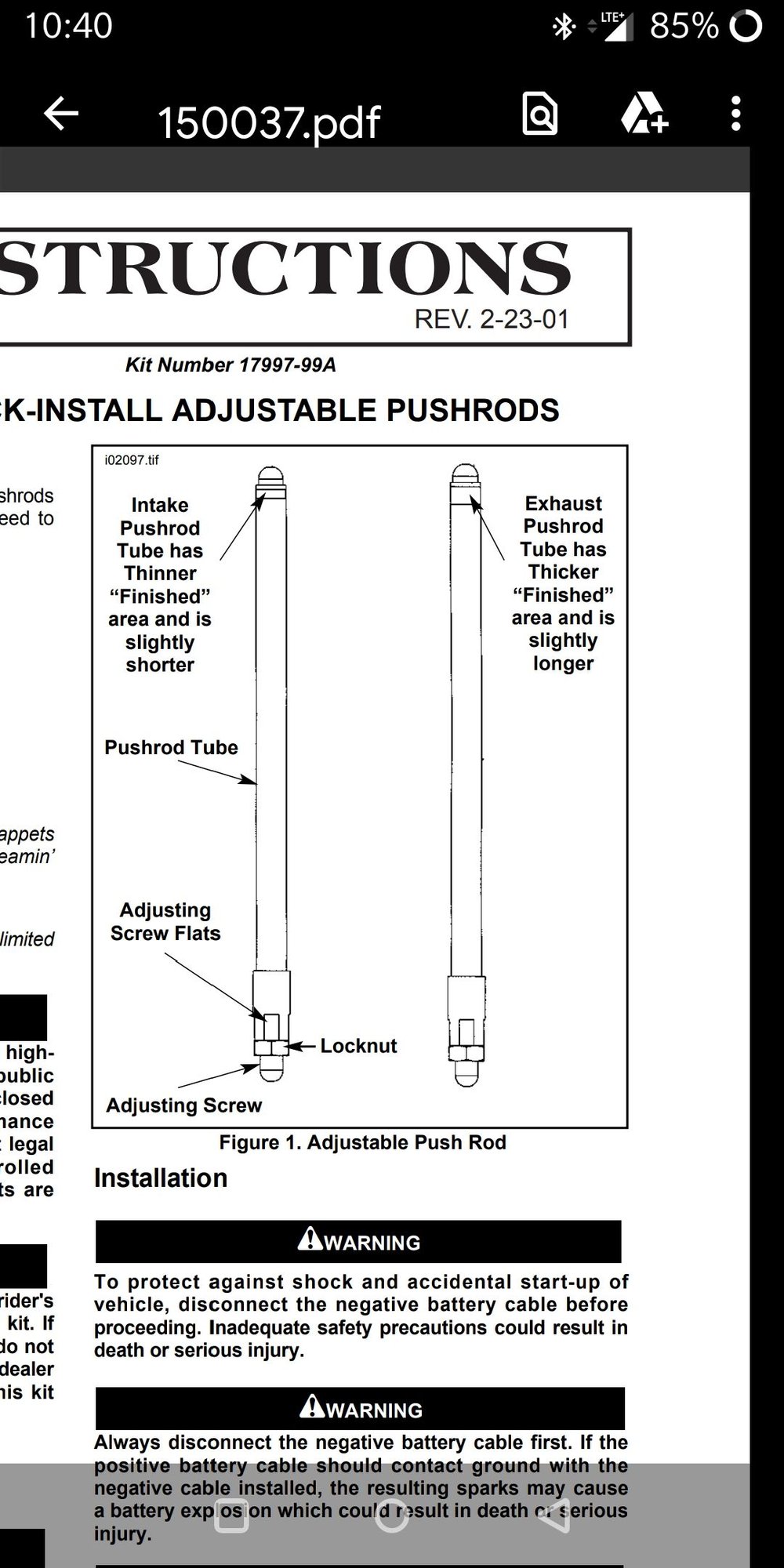 Intake Or Exhaust Pushrod Harley Davidson Forums