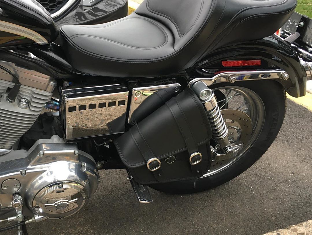 sportster swingarm bag with passenger pegs