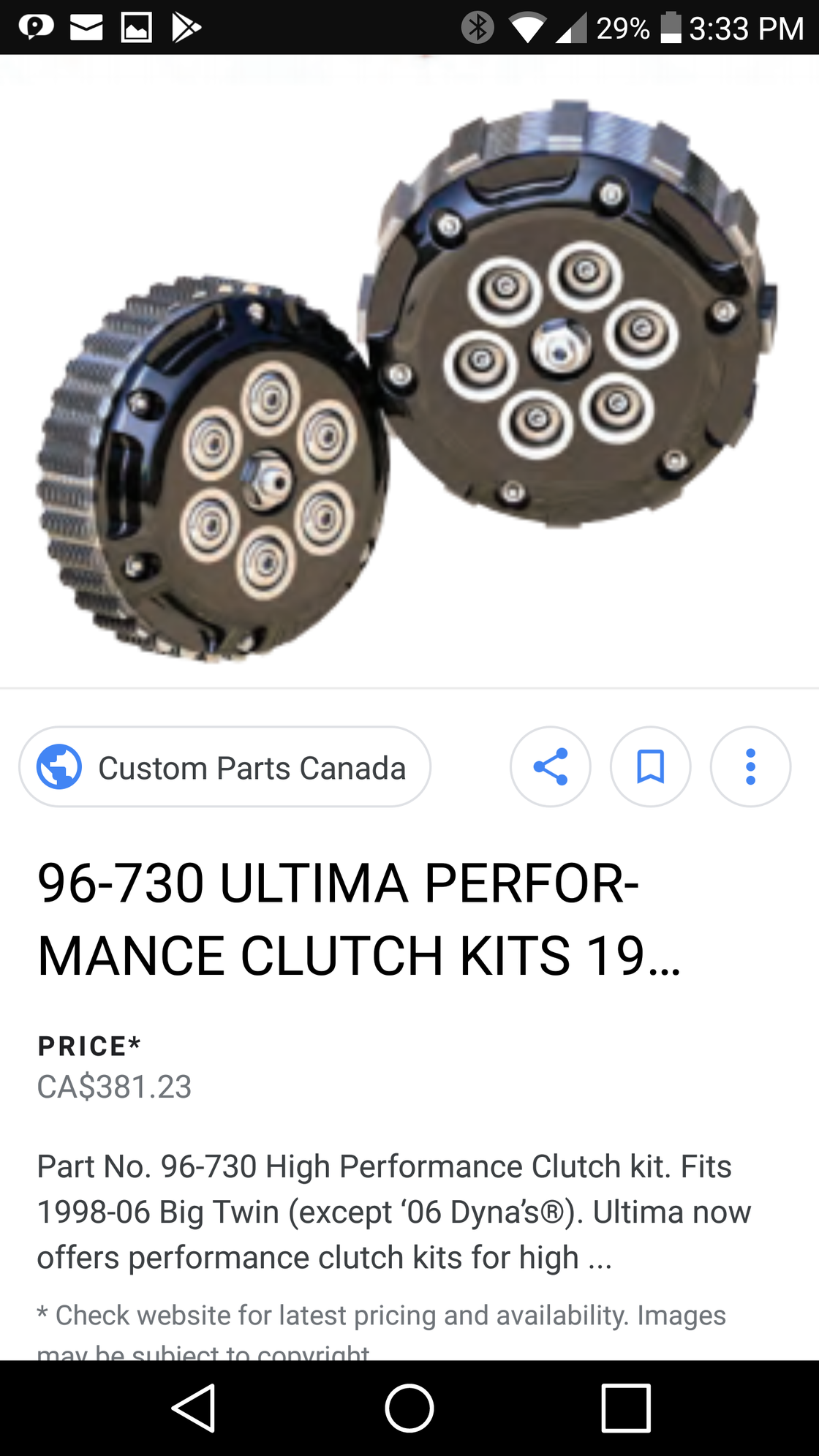 Ultima performance clutch Harley Davidson Forums