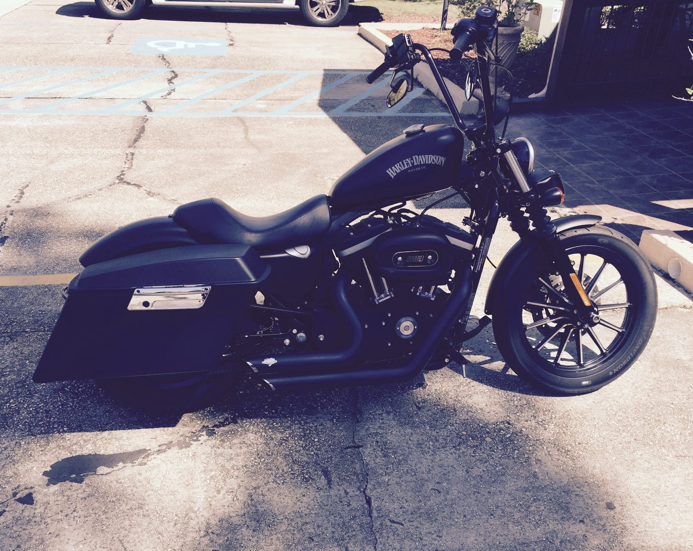 Iron 883 with Genuine FLH Touring Bags - Harley Davidson Forums