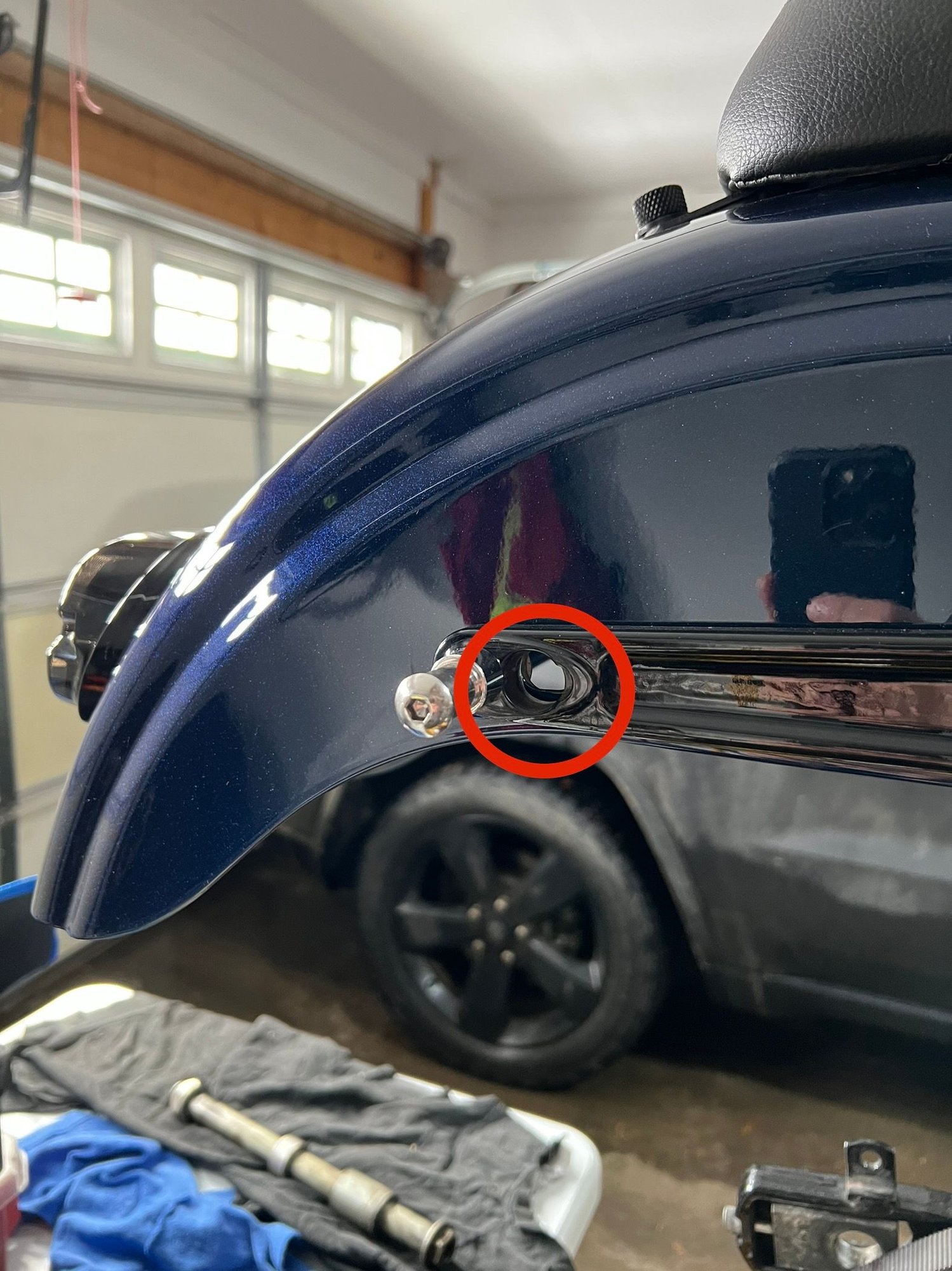 Fender Strut Hole Plug Harley Davidson Forums