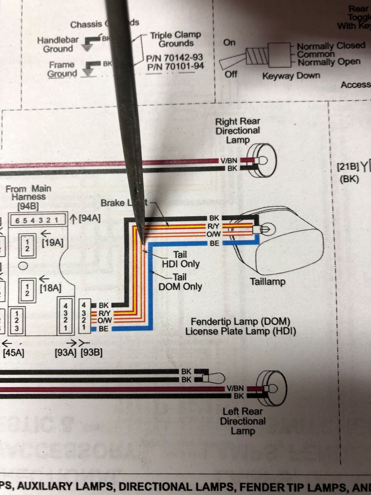 Question About Tail Light Wiring - Harley Davidson Forums