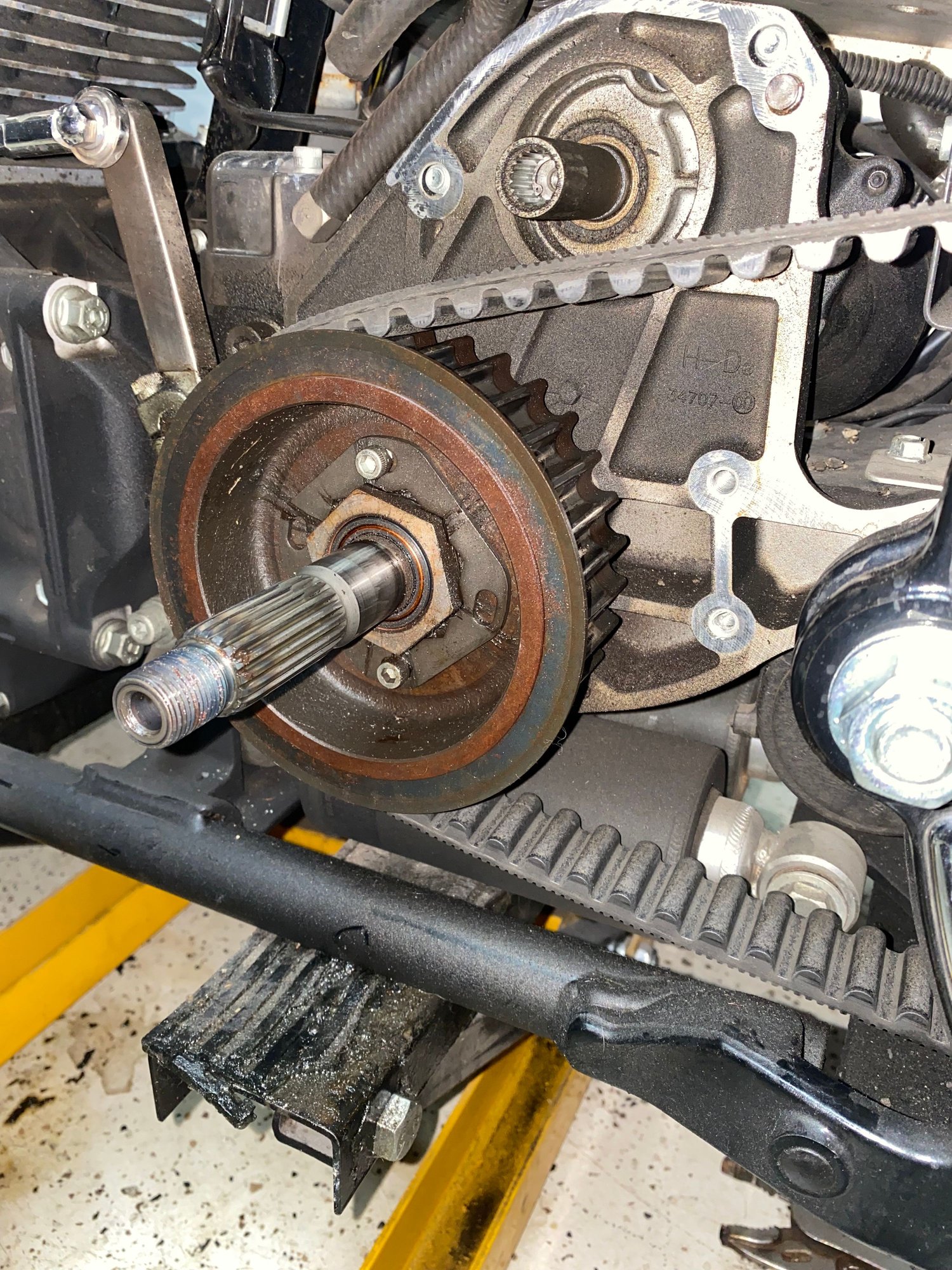 Transmission sprocket removal Harley Davidson Forums