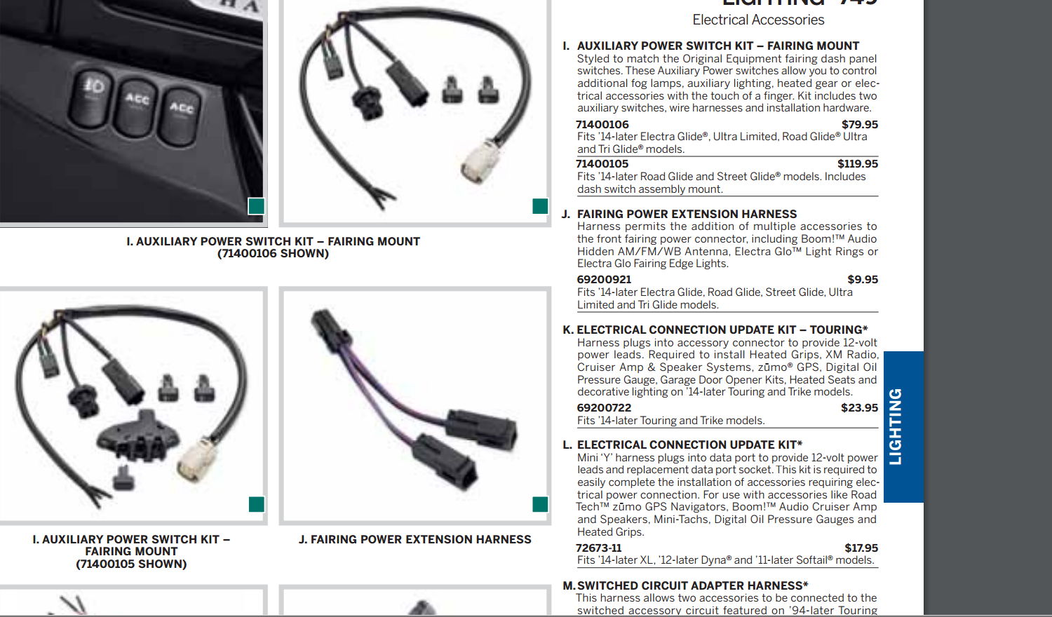 Auxiliary Light Power Switch Kit - Harley Davidson Forums