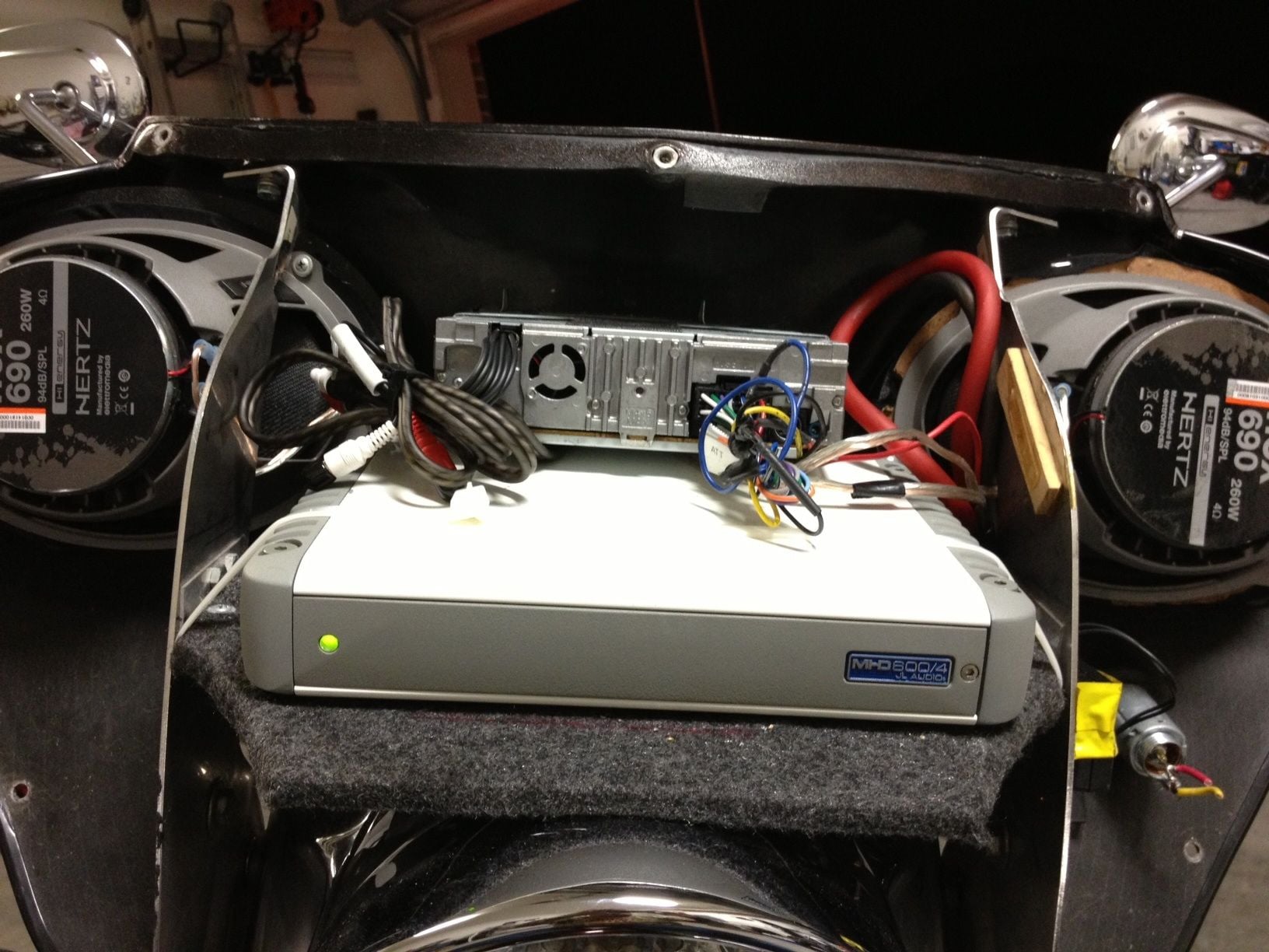 Will An Mhd600 Jl Audio Amp Fit In A 13 Road Glide Fairing Harley Davidson Forums