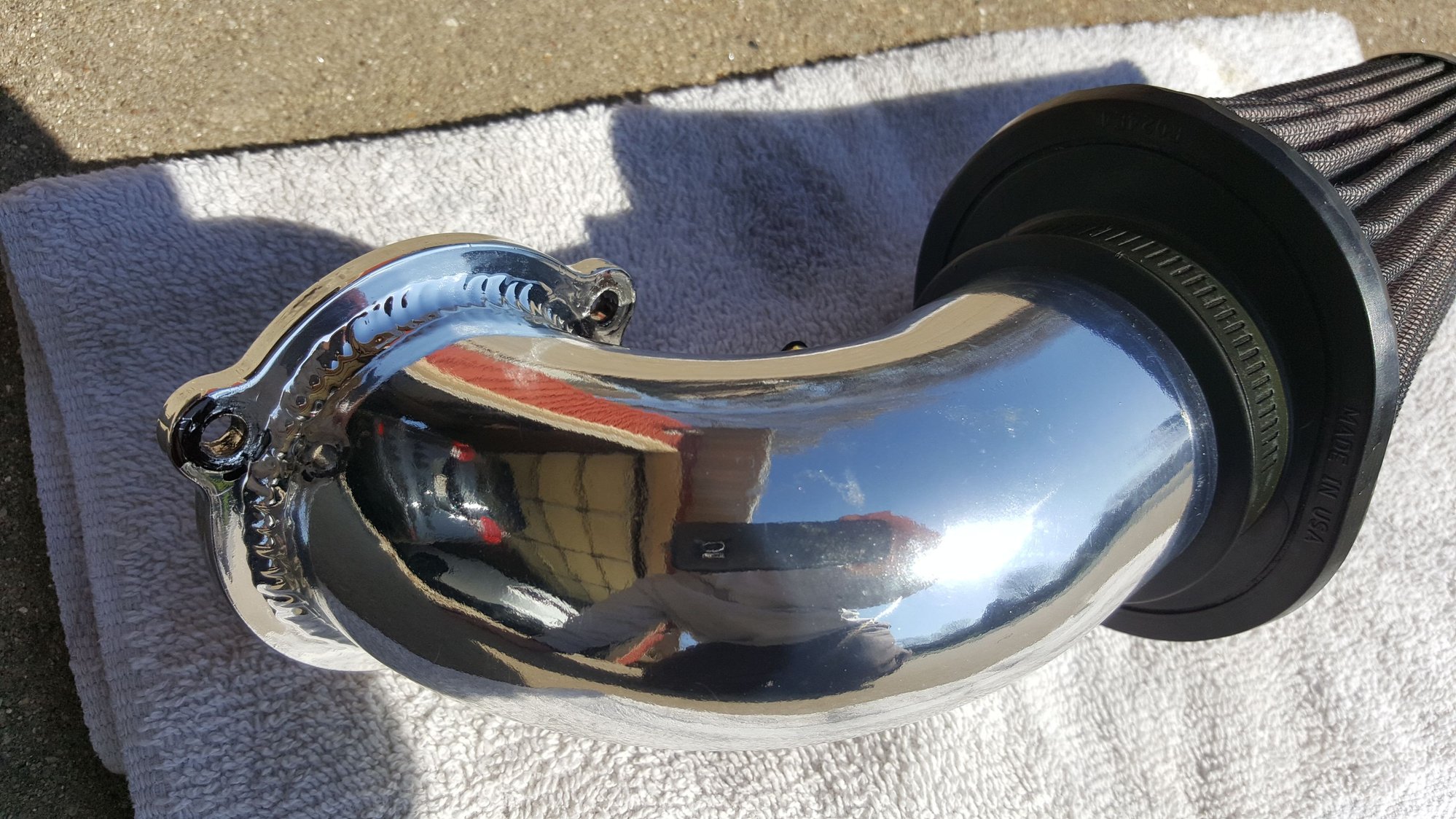 FS: K&N heavy breather type intake/sock/TB cover - Harley ...