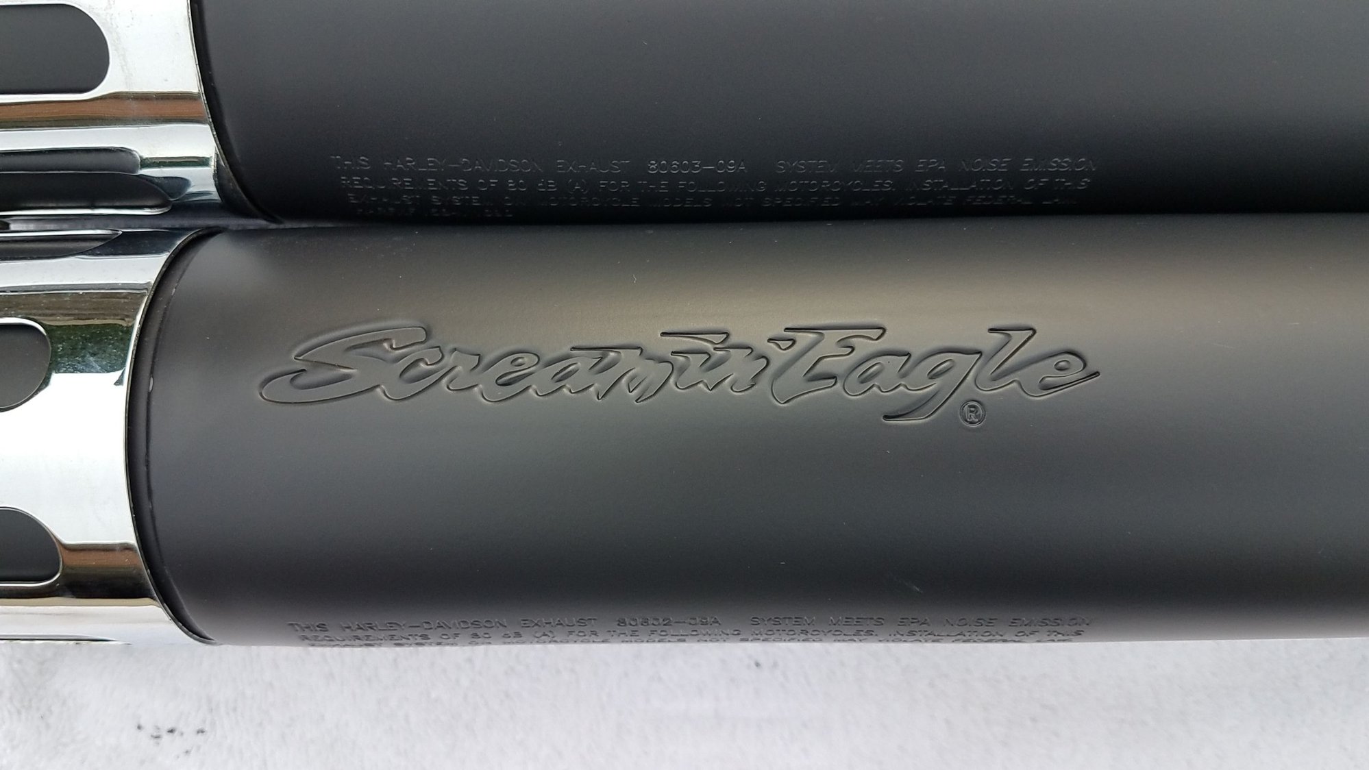 Dyna Wide Glide Screamin Eagle Mufflers, Heat Shields, Factory Headers