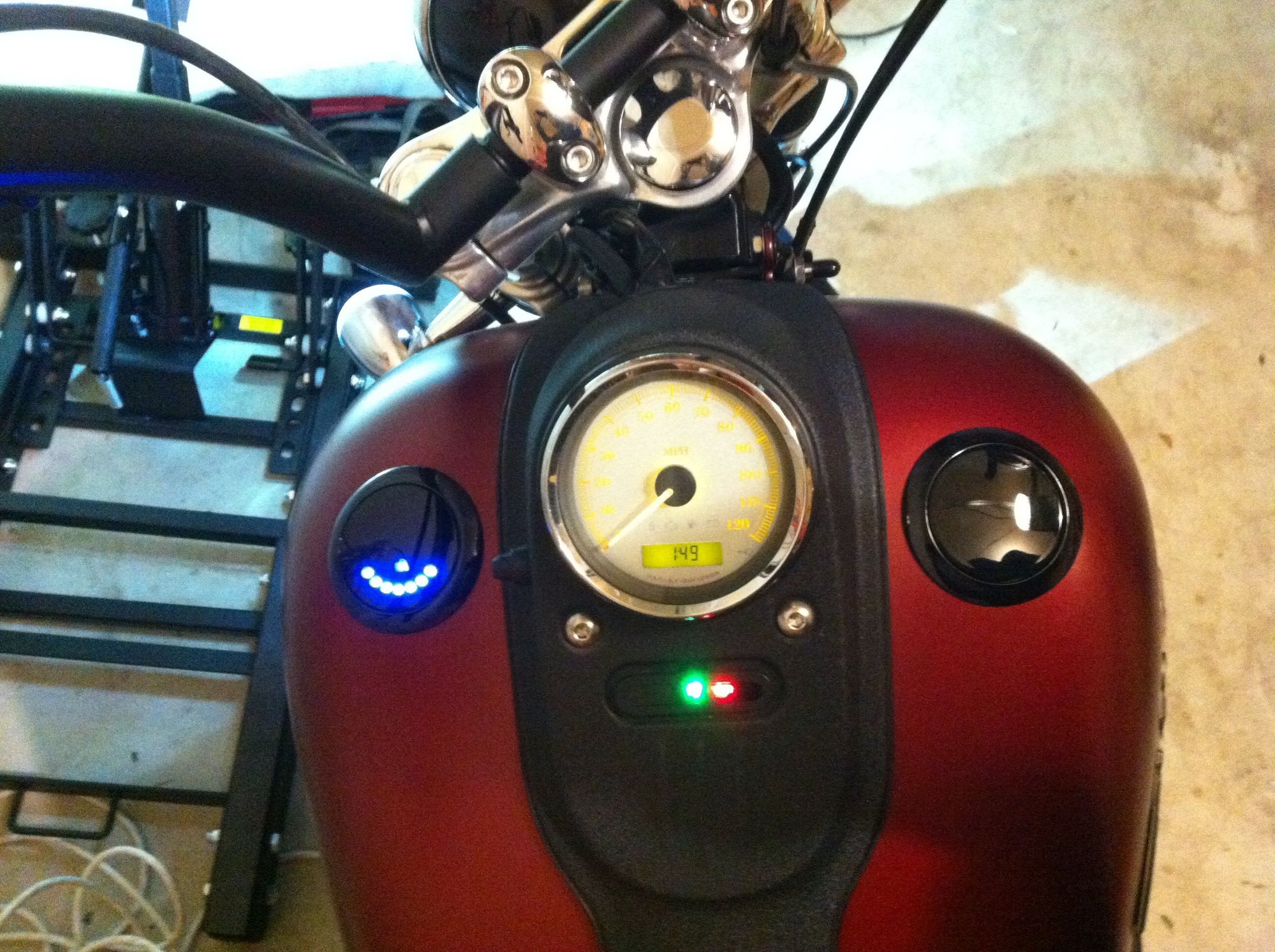 Black flush mount gas cap & gauge kit 7532709 Page 3 Harley Davidson Forums