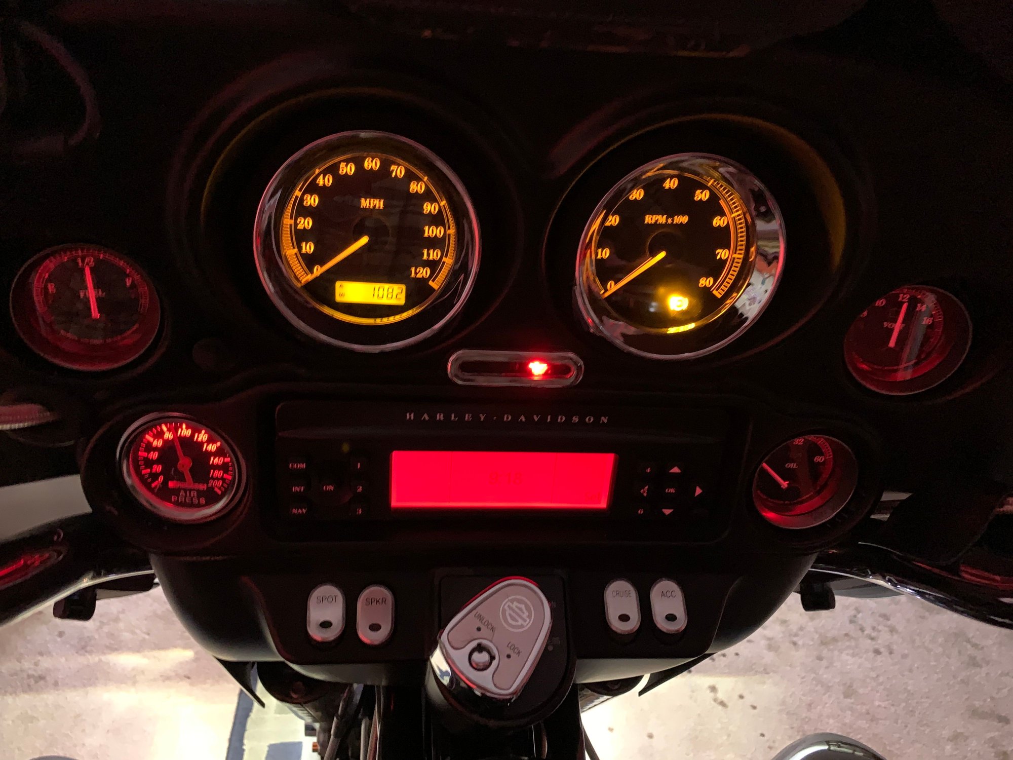 LED Gauge Lights go dim Harley Davidson Forums
