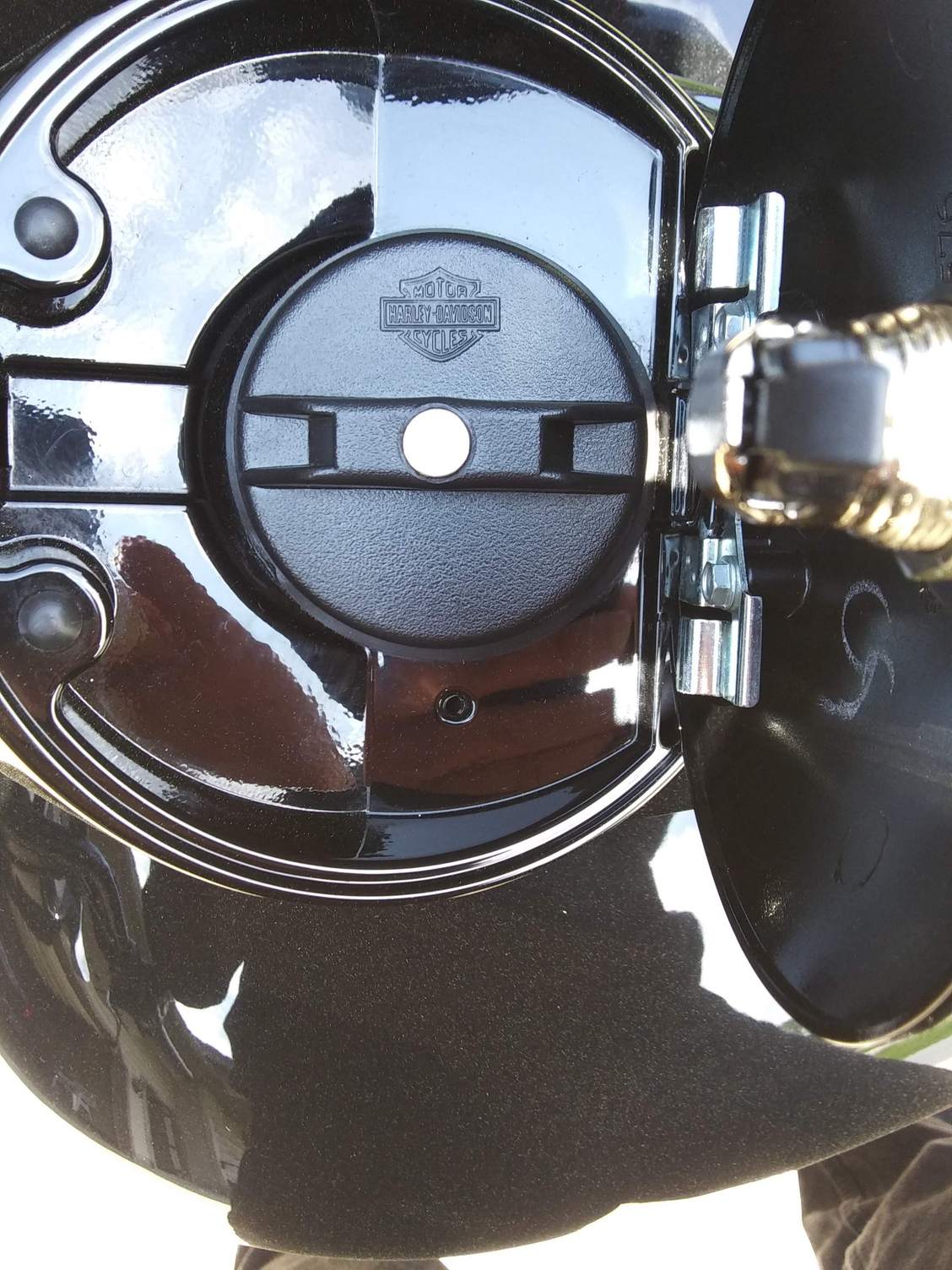 Gas Cap "Holder" Harley Davidson Forums