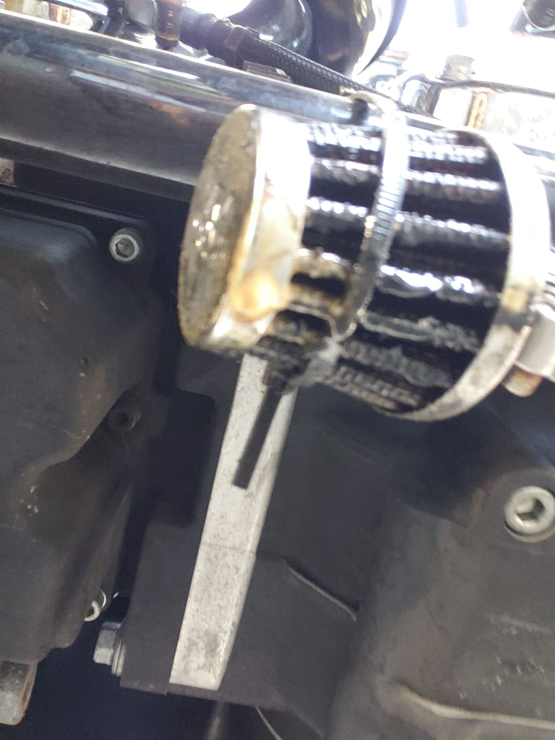 Cream colored fluid from external breather - Harley Davidson Forums