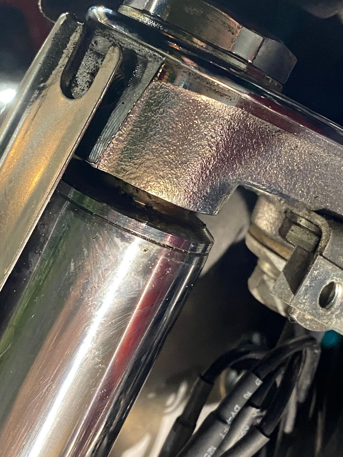 No wonder my forks were leaking fluid… Harley Davidson Forums