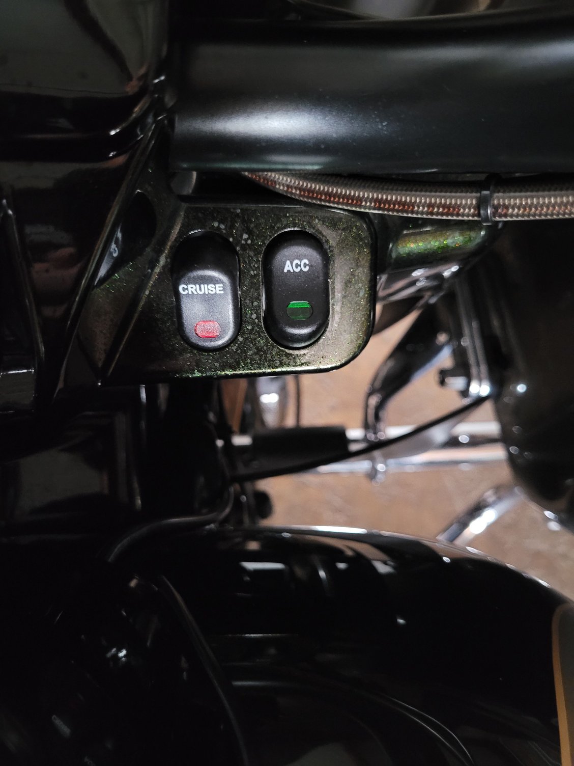 Where is the other end of the ACC button Harley Davidson Forums