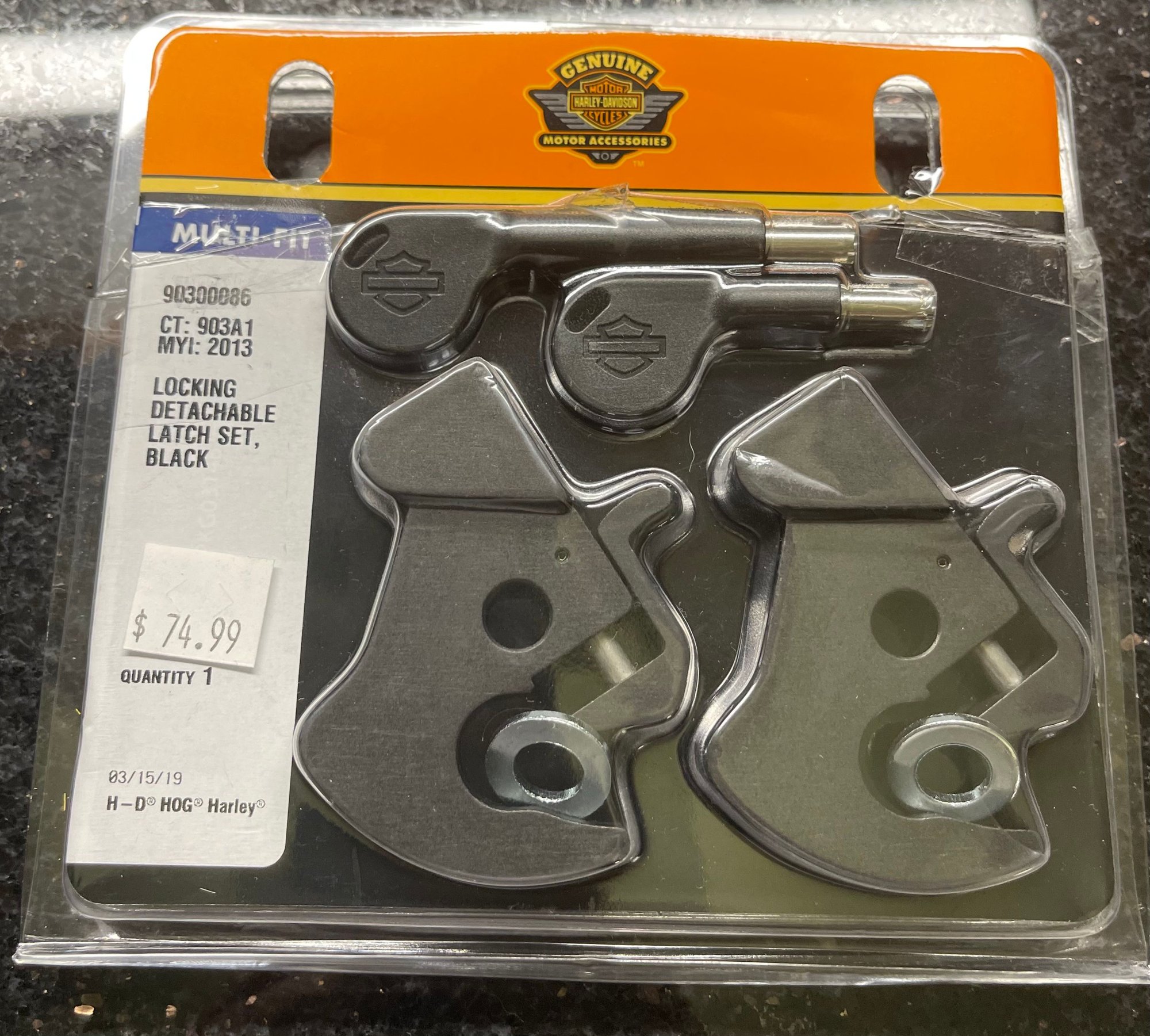 Locking HD Detachables Latch Kit For your pack RACK 60 Harley