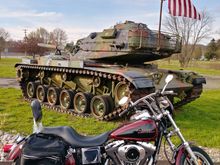 old tank by the local Brockway truck museum