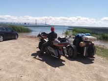 UP Michigan, looking at the Mackinaw Bridge