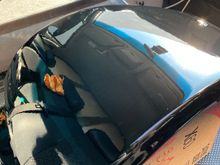 Painted my side covers vivid black. 