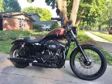 Only the heat shields are the BBQ paint.  It matches up pretty well with the Rush slip ons.