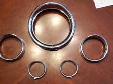 Trim rings visor style off of the 2001 RK. Headlight $40.00 Passing lights $30.00 Turn signal (flat style) $20.00