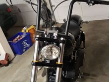 Front fork signals. Super bright and also has daytime running amber. Custom dynamics. I get compliments on it all the time cause they have a nice bright glow to them.