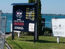The ferry terminal at Sombra Ontario which ferries cars and trucks to Marine City Michigan. Cost for motorcycles in $4.00 Canadian. You will need your ID (passport or Nexus card) to access the USA.