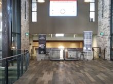 The front foyer inside the winery. They host tours and weddings at this facility.