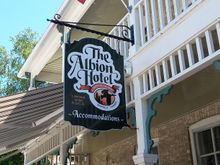Albion Hotel In Bayfield Ontario. 65 miles north of Sarnia on Hwy 21. They host a "Bike Night" every Tuesday night during the summer.