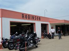 First stop at Robinsons in Wheatly where some of us purchased our Harley's.