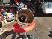 Outlet,,, soon to receive 2.50" Rush Big Louie Baffles...