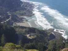 Cape Perpetua from the day use area viewpoint.
