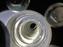 Inside of spoked wheel hub
