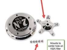 I don't know if you can buy the star adapter alone. I've only seen it as part of a bobber style cover. This picture is from JP Cycles. Might want to try there for various bobber styled covers.