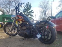 There is the 70t pulley and my big brake upgade in the front.  