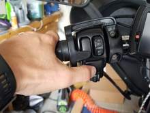 The biggest complain I have is using the turn signal.  You have to kind of move you hand back to be able to move your thumb up and over the bracket.  Maybe the bracket can be thinned out in that spot without compromising it's integrity?
