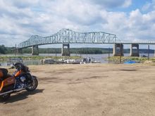 Rode down the illinois River on the west side, crossed over in Lacon and rode back up the east side. 