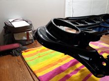 Close up of repaired area