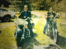 My Dad (Bruce) and I riding to his wedding in 2005.