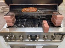 The bricks are to give me a larger elevated grate for indirect grilling. 