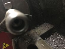 I tried to show the inside.  You can see the smaller hole in the back.  This is where the screw will go to hold it to the handlebars at the master cylinder.